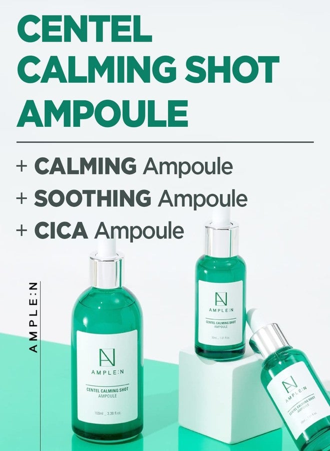 CORÉANA AMPLE:N Centel Calming Shot Ampoule - Korean Soothing Face Serum with Centella Asiatica to Calm Irritated & Sensitive Skin - Redness Relief, Acne Spot Treatment & Moisturizing, 3.38 fl.oz. - Image 2