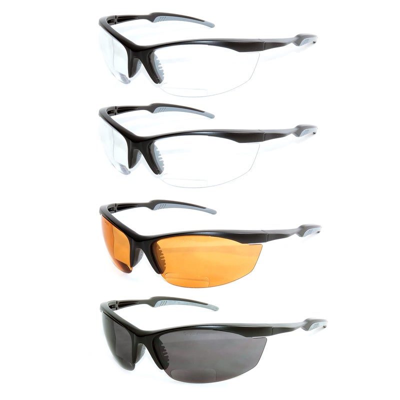 ARMITAGE 4 Pairs Safety Bifocal Glasses AMB610777 Assorted Colors 150