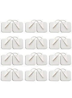 24PCS TENS Unit Replacement Pads Reusable Tens Pads Replacement Electrode Patches