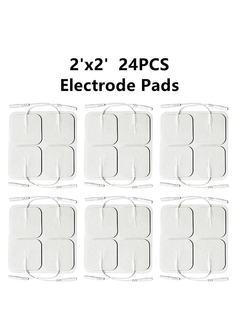 KASTWAVE - 24PCS TENS Unit Replacement Pads Reusable Tens Pads Replacement Electrode Patches - Image 1