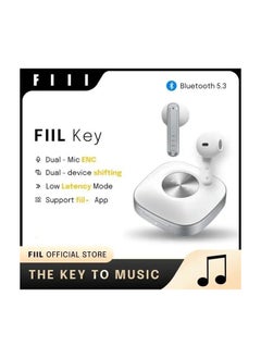 FIIL FIIL Key TWS Wireless Bluetooth 5.3 Earphone purre cloction earbuds White GLOBAL version 2024  - Image 4