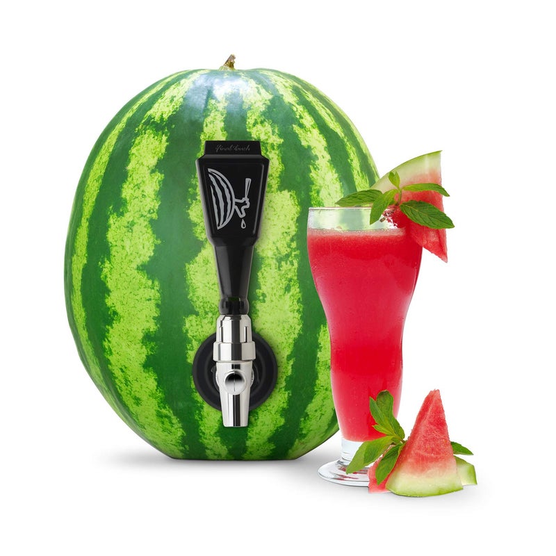 Final Touch Watermelon Keg Tapping Kit - Turn Watermelons & Pumpkins into Drink Dispensers with Shank, Faucet, Coring Tool, and Recipe Instructions - Perfect for Parties, BBQs, and Picnics (BD204) - Image 1