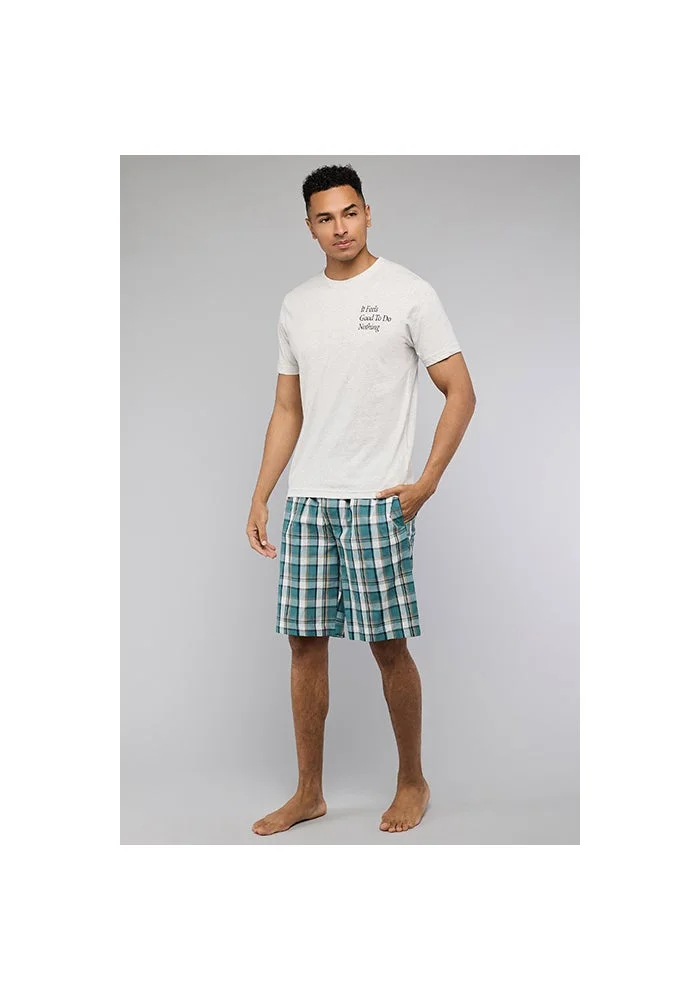 R&b Plaid Shorts Pyjama Set