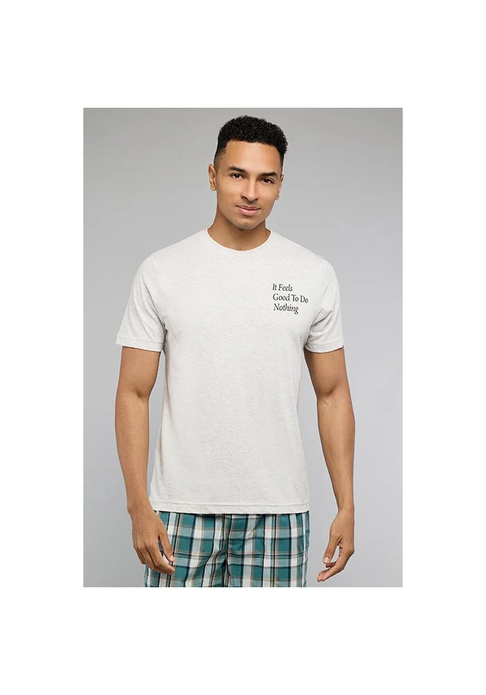 R&b  Plaid Shorts Pyjama Set for Men | Best Price UAE