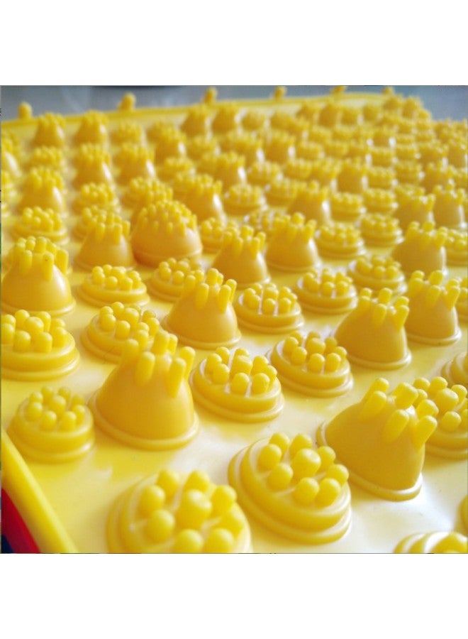 إسكدنيا لوحة ضغط الإصبع لتدليك الأطفال، بساط تدليك القدم السميك، بساط تدليك منزلي لنقاط الوخز، لوحة ضغط إصبع القدم-اللون: لوحة إصبع زرقاء - Image 3