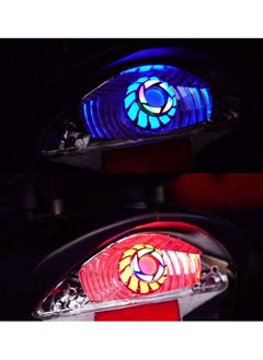 Y&D Motorcycle Tail Light with Turn Signals for BAY15D 1157 LED Bulbs, 1.9inch RGB Ange Eye Cool (2-Pack)  - Image 5