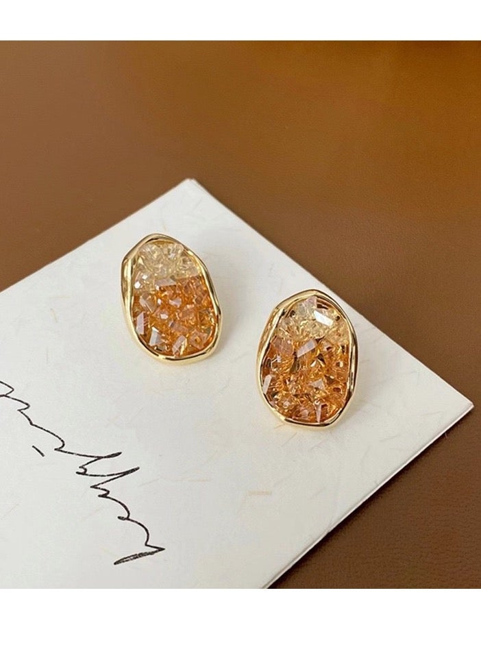 【Orange Sea】Exquisite earrings, stud. beautiful and lovely, girls selected, chic special, essential fashion accessories - Image 1