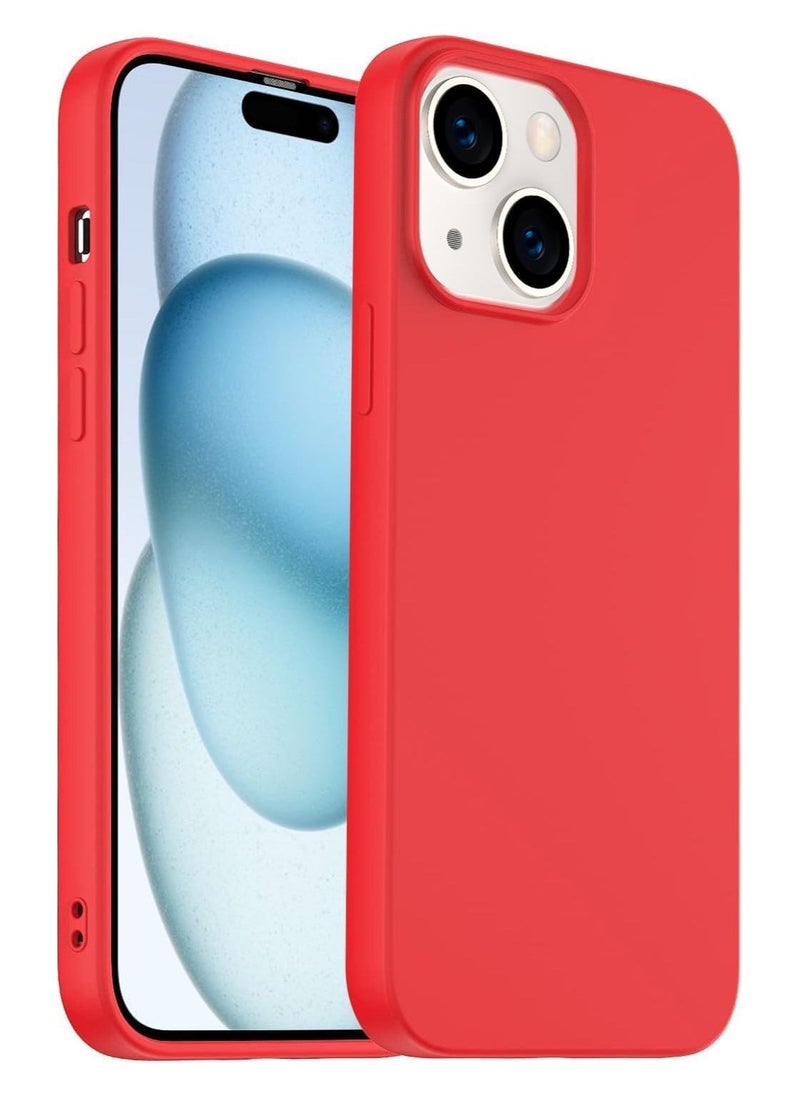 Case Compatible with iPhone 15 Plus, Liquid Silicone Ultra Slim Phone Case Shockproof iPhone 15 Plus Cover with Inside Microfiber Lining, Protective Case