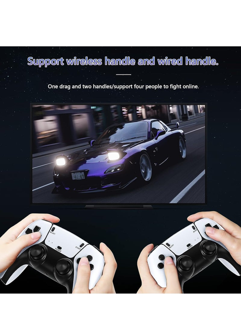 إلترازون Wireless Retro Game Console, HD 4K Classic Retro Game Console, Mini Arcade Two Player Game Console Plug & Play Video Game Stick, 23 Classic Emulators Definition HDMI Output Adults Kids Gift (64G) - Image 3