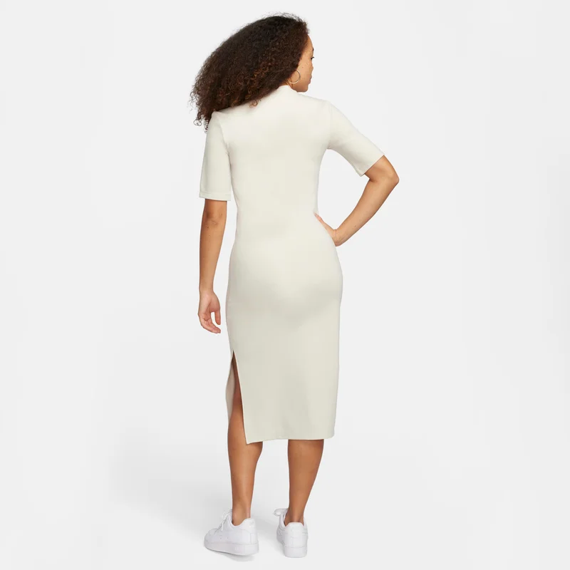 Nike light beige Women's Sportswear Essential Midi Dress for Women | Best Price UAE