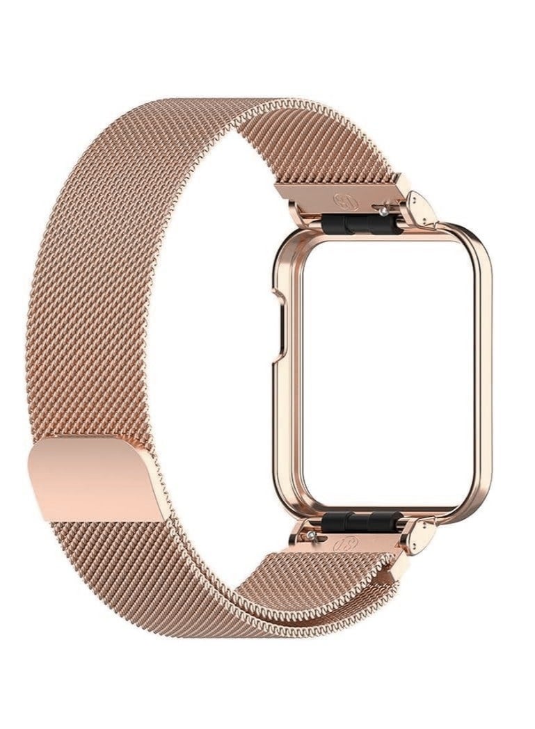 2 in 1 Stainless Steel Watch Band, Stainless Steel Replacement Metal Strap Compatible with Xiaomi Mi Watch Lite/Redmi Watch - Image 2