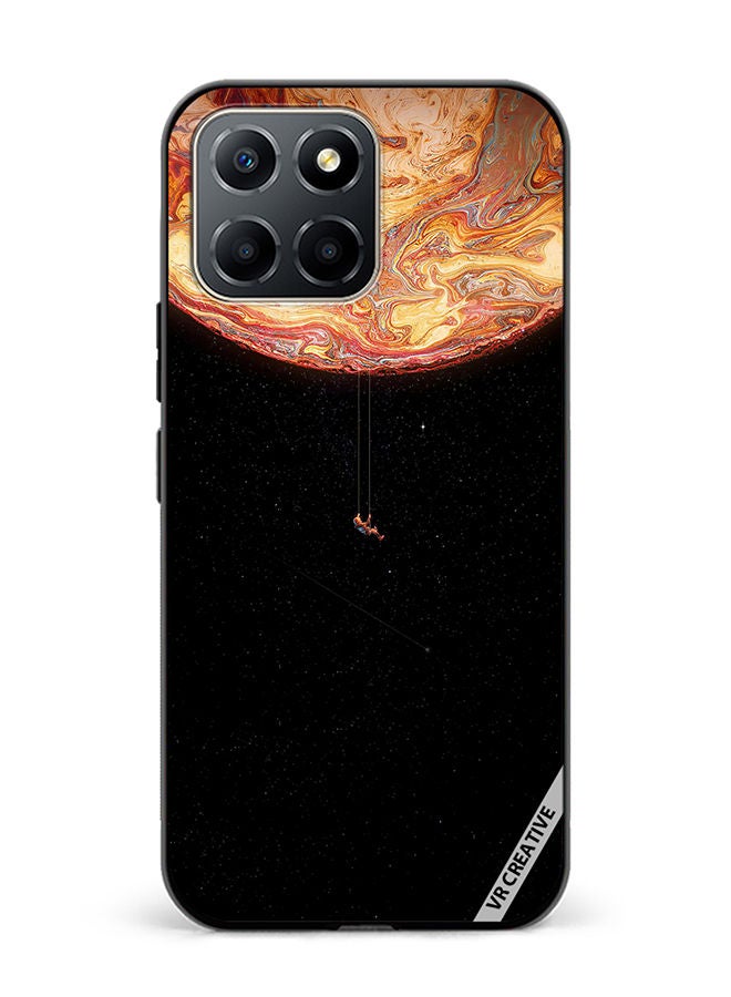 VR CREATIVE Protective Case Cover For Honor X6 Black Galaxy Design Multicolour - Image 1