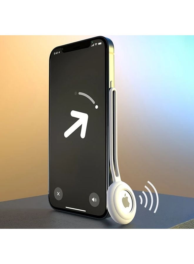 غطاء سيليكون واقي باللون الأخضر الفاتح لـ Apple AirTag مع حبل  غطاء مضاد للضياع - Image 5