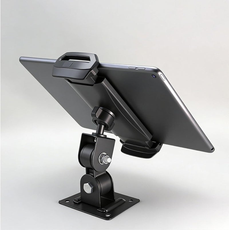 Metal Tablet Phone Stand with 360 Swiveling and Space Saving Wall Mount Option Pad Holder Metal Plastics Tablet Stand - Image 2