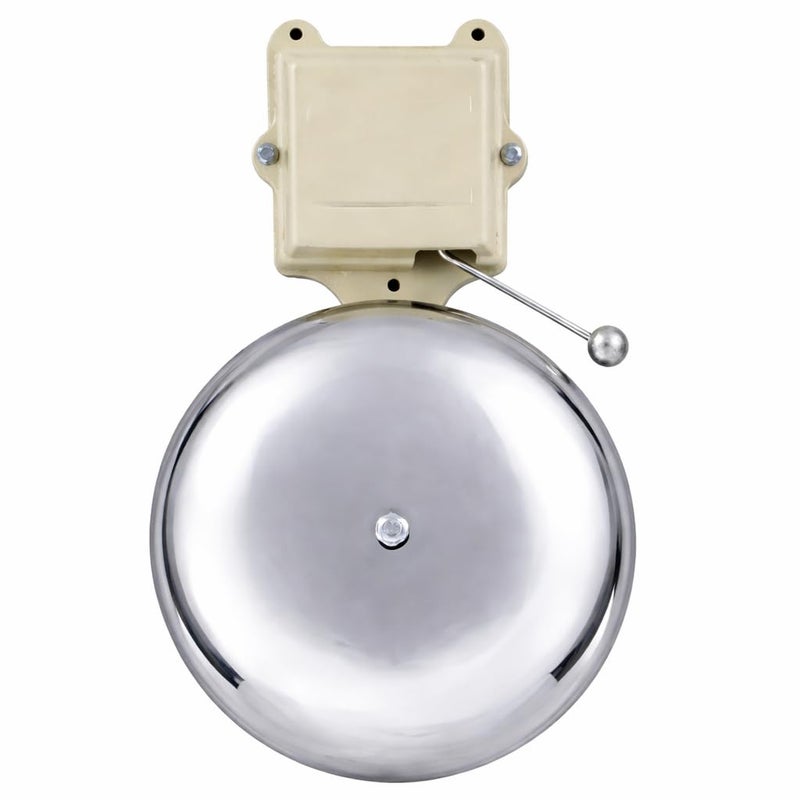 MME 9inch electric school bell/gong bell | Heavy-Duty Electrical Gong Bell - Versatile and Reliable for Schools, Factories, and Warehouses (Silver, Metal) - Image 4