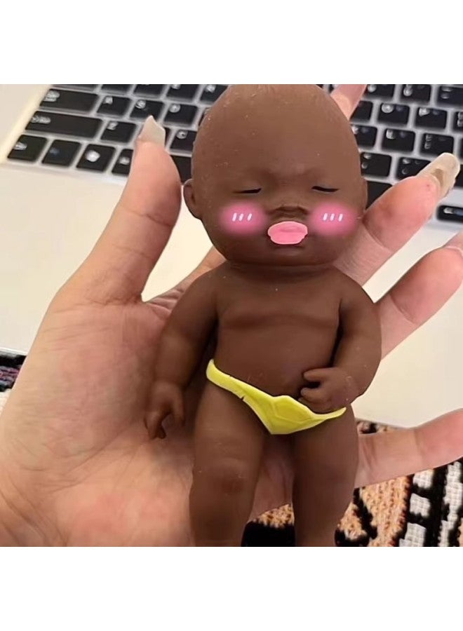 Big Black Doll Squeezable Toy, Stress Relief Artifact, Black Doll, Small Gift, Mascot, Doll, Natasha - Image 2