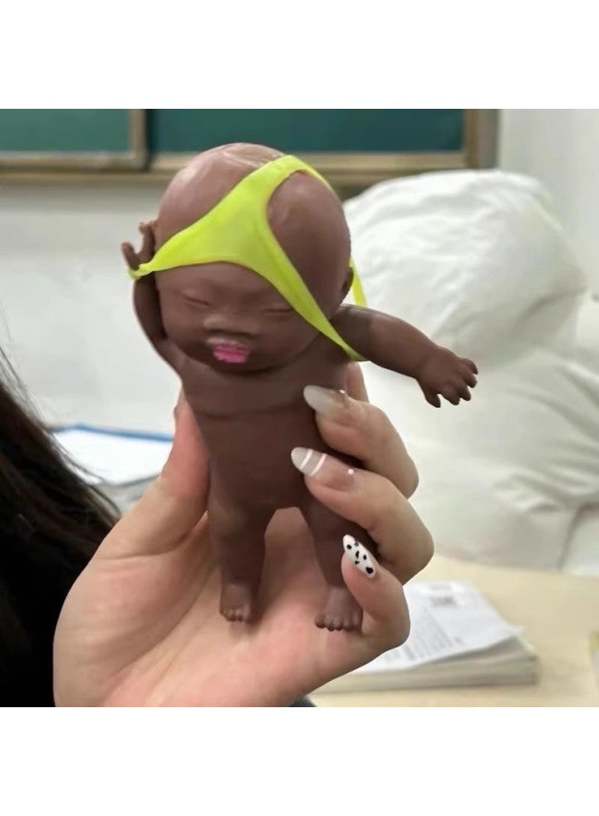 Big Black Doll Squeezable Toy, Stress Relief Artifact, Black Doll, Small Gift, Mascot, Doll, Natasha - Image 4