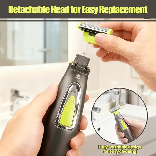 NSXAYIWE Beard Trimmer for Men, Rechargeable Face & Body Hair Trimmer, Washable Mens Electric Razors for Shaving Face, Beard, Mustache Trimmer, Double Sided Tooth Razors for Teen Boys - Image 5
