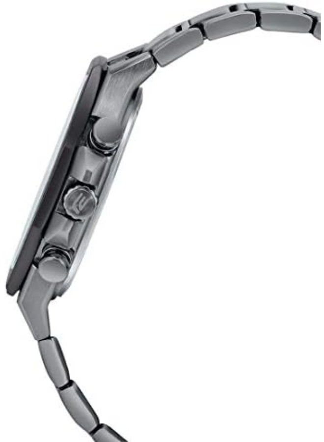 كاسيو ساعة كاسيو إيديفيس للرجال - EFS-S570D-1AUDF مينا سوداء، سوار فضي - Image 2