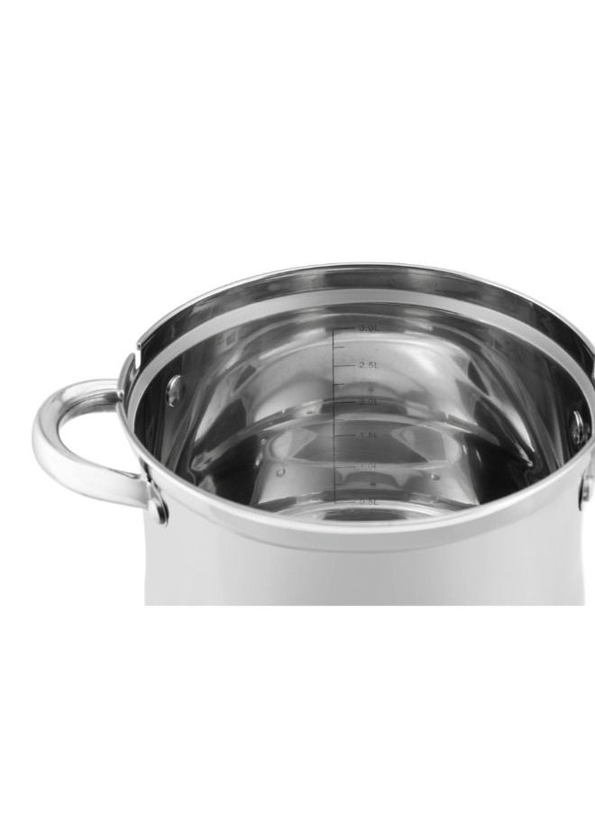 EDENBERG - EDENBERG Saucepan with Basket 3.8L | Stainless Steel Saucepan with lid + Basket |Food Heats up Quickly and Material Preserves Heat Long | Frying Basket |Suitable For all Types of Cookers & Inductive - Image 1