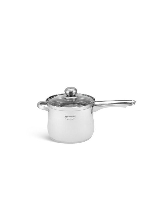 EDENBERG - EDENBERG Saucepan with Basket 3.8L | Stainless Steel Saucepan with lid + Basket |Food Heats up Quickly and Material Preserves Heat Long | Frying Basket |Suitable For all Types of Cookers & Inductive - Image 1
