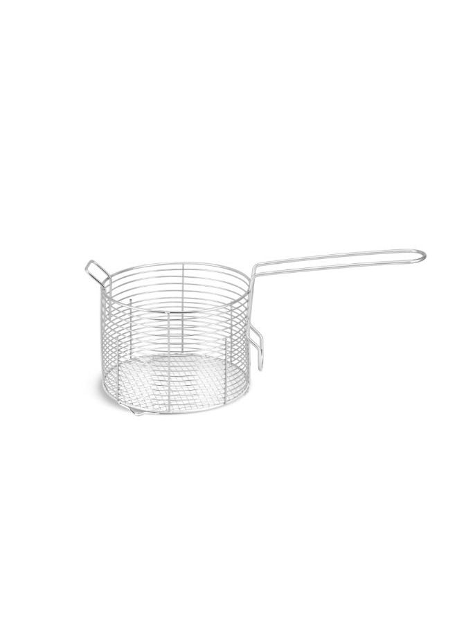 EDENBERG - EDENBERG Saucepan with Basket 3.8L | Stainless Steel Saucepan with lid + Basket |Food Heats up Quickly and Material Preserves Heat Long | Frying Basket |Suitable For all Types of Cookers & Inductive - Image 1