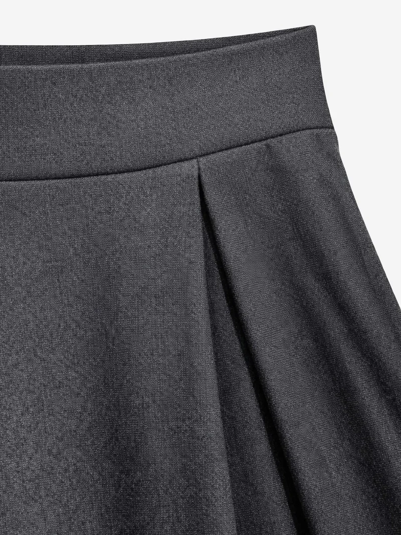ميكسراي MIXRAY High Waist Pleated Wide Leg Trousers