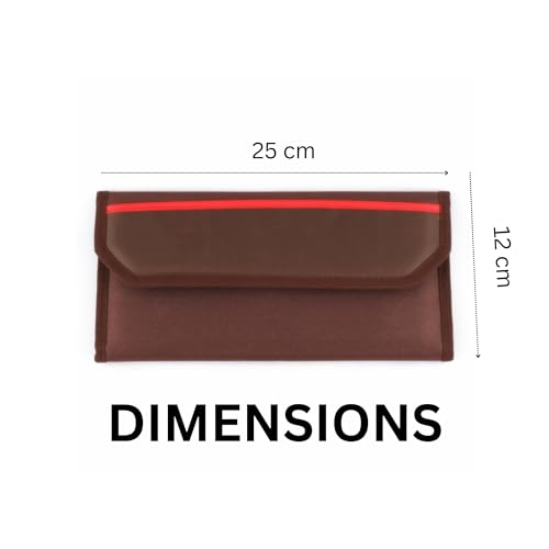 Asraw Car Documents Holder Organizer | Vehicle Documents Paper Storage Wallet for Driving Licence, RC Book, PUC, Insurance for Cars, Two Wheeler, Auto and Truck (Brown) - Image 5
