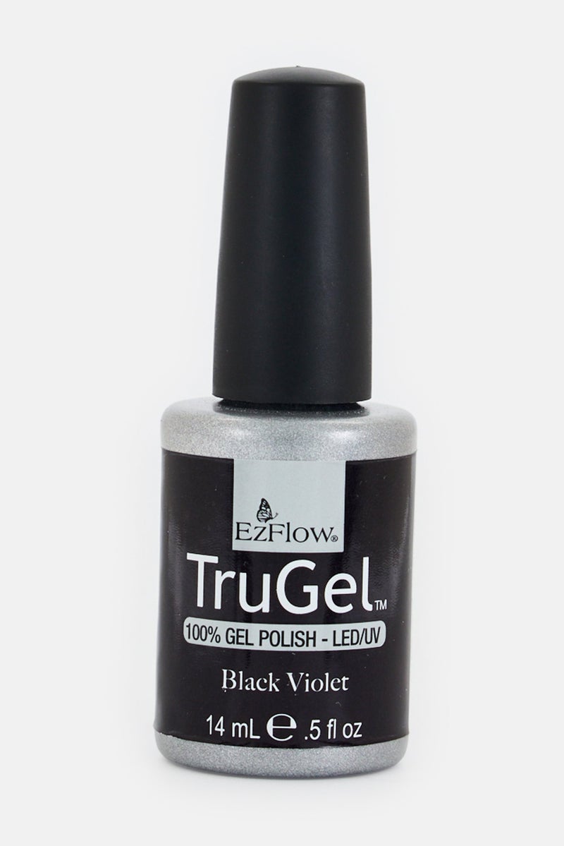 Ez Flow TruGel Nail Polish 14ml, Black Violet - Image 1