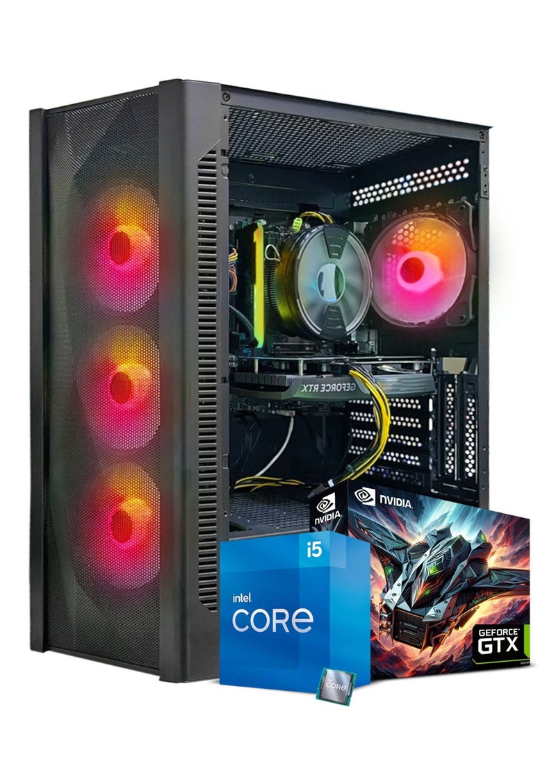Truenort Gaming PC, Intel Core i5-11400F, GTX 1650, 16GB RAM, 1TB SSD,Air Cooler 120mm, 550W PSU,Window 11 Pro, Black Case  - Image 1