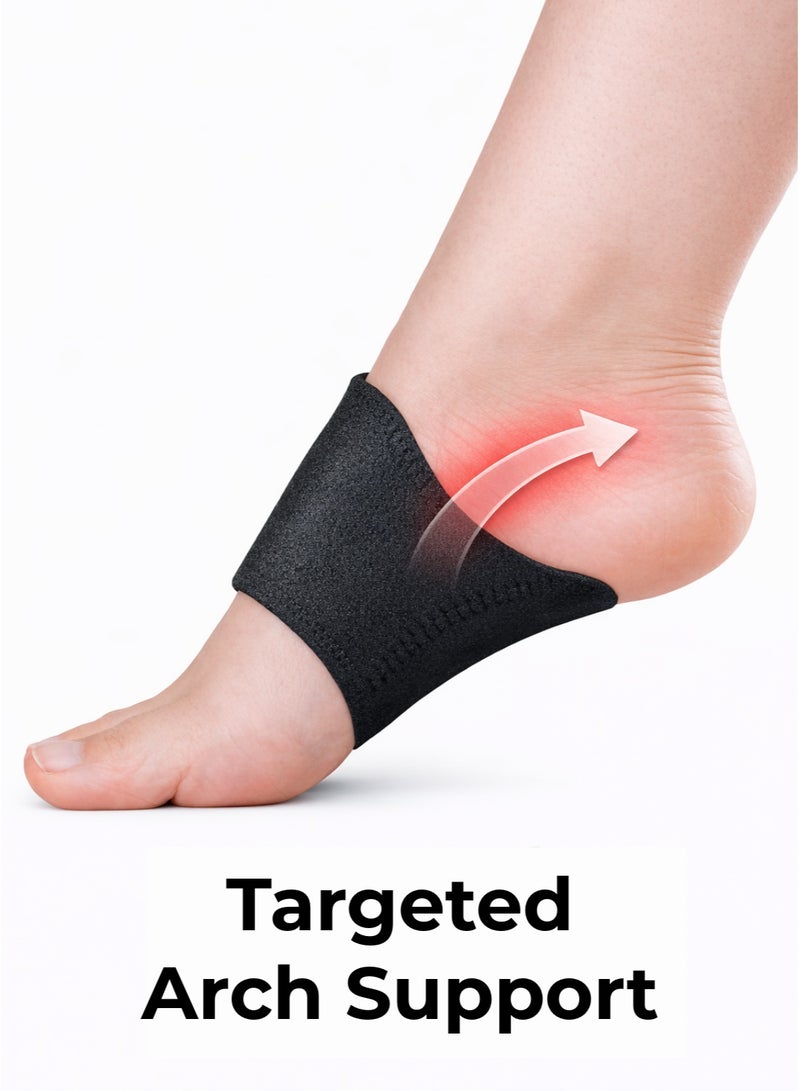 IKBEN Adjustable Gel Arch Support Pads for Flat Feet – Comfortable Orthotic Foot Brace for Daily Walking, Standing & Foot Pain Relief (Men & Women) - Image 2