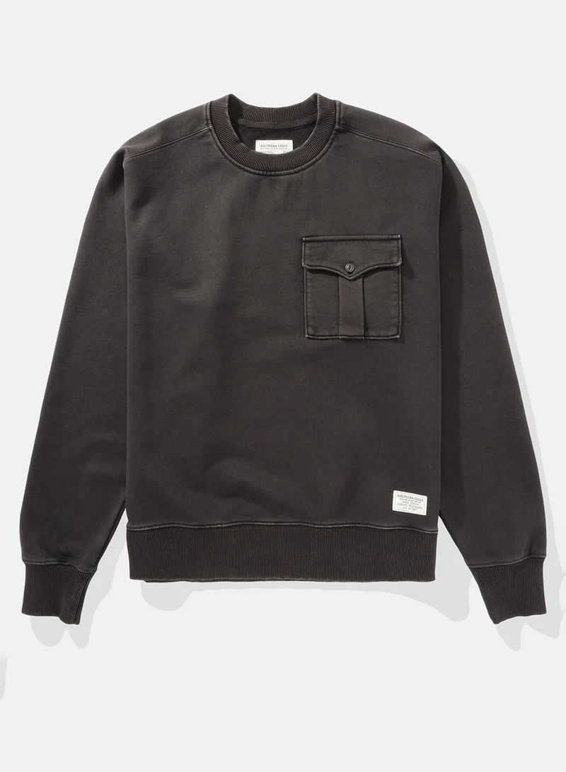 امريكان ايجل Utility Crew Neck Sweatshirt