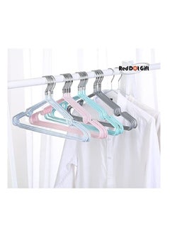 Red Dot Gift 30-Piece White Metal Hangers Shirt Hangers Wire Hangers 40cm Strong Anti-Slip Hangers Space Saving Rubber Coated and  Heavy Duty Hangers  - Image 5