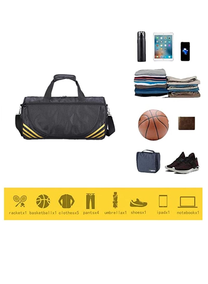 Sports Gym Bag Travel Duffel with Shoes Compartment for Men Women - Image 5