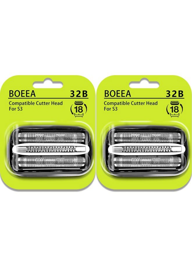 BOEEA 2pcs Electric Replacement Shaver Head Accessories for Braun Series3 - Image 1