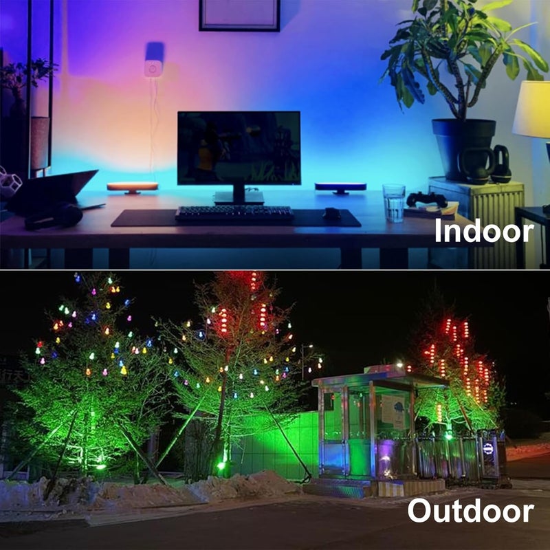 Indmird 2 Pack 100W RGB Flood Light, RGB Color Changing Floodlight, Smart RGB Floodlight with Remote, for Stage Lighting, Birthday Parties, Posters, Discos, KTV, Parties, Clubs, Weddings - Image 4
