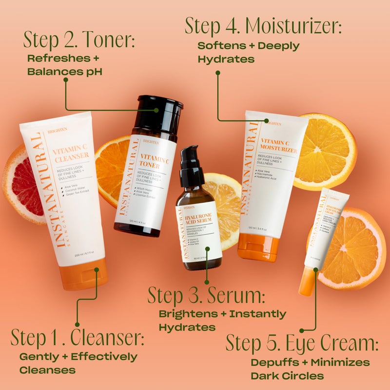 InstaNatural Hyaluronic Acid Eye Gel Cream, Hydrating Under Eye Cream for Women & Men, Decreases Puffiness, Dark Circles and Wrinkles, with Vitamin C, Caffeine, Squalane & Peptides, 0.5 Fl Oz - Image 5