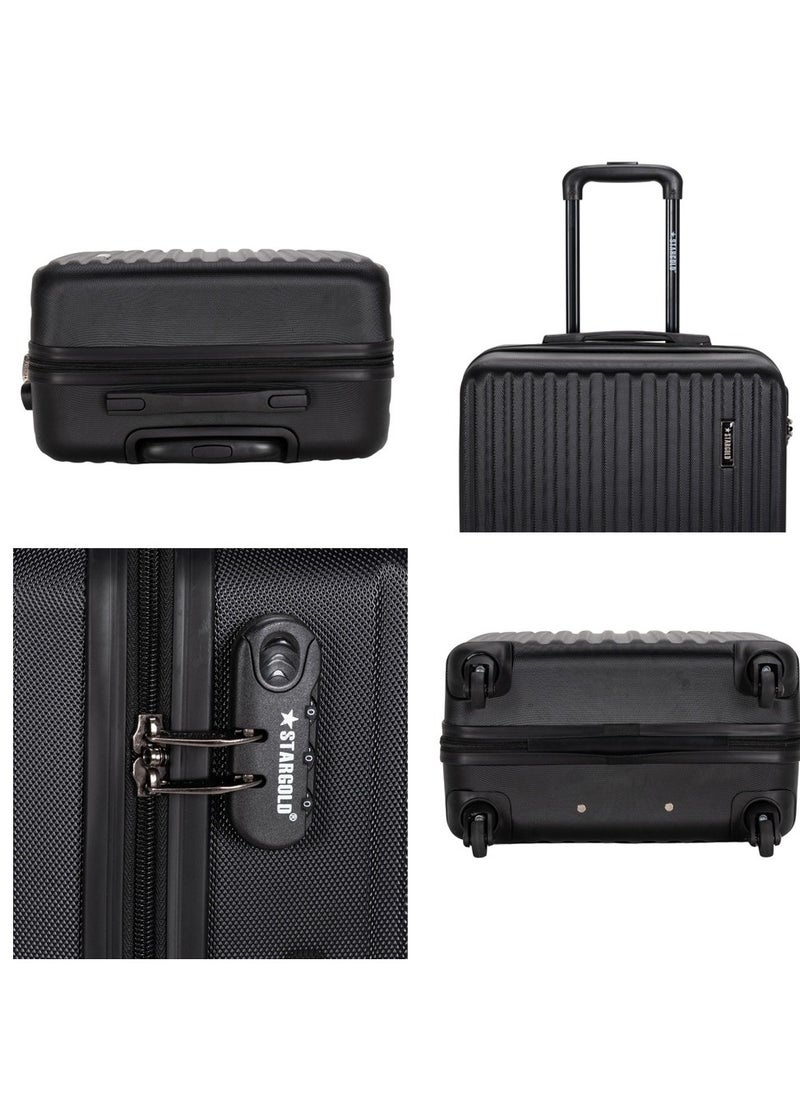 Generic - Single Hardside Spinner 4 Wheels Cabin Trolley Luggage With Number Lock 16 Inches - Image 1