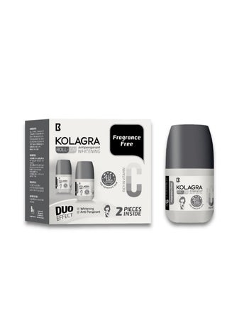 Kolagra whitening Roll on 2*1 promo pack 1+1 Fragrance Free - pzsku/ZCF3BF97FAFD8527FD093Z/45/_/1676282220/6fefeed7-dedc-400b-bae1-ff719682f73c