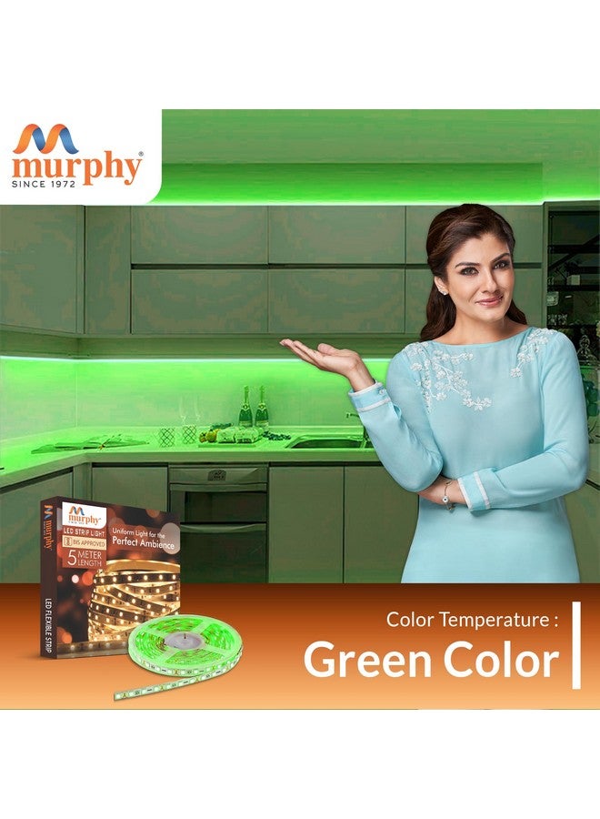 Murphy 25W LED Strip 2835 Cove Light 5 Metre (Green, Pack of 4) with Driver - Image 4