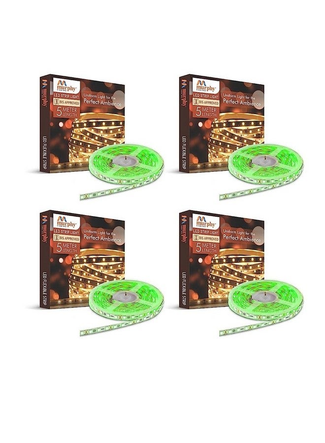 Murphy 25W LED Strip 2835 Cove Light 5 Metre (Green, Pack of 4) with Driver - Image 1