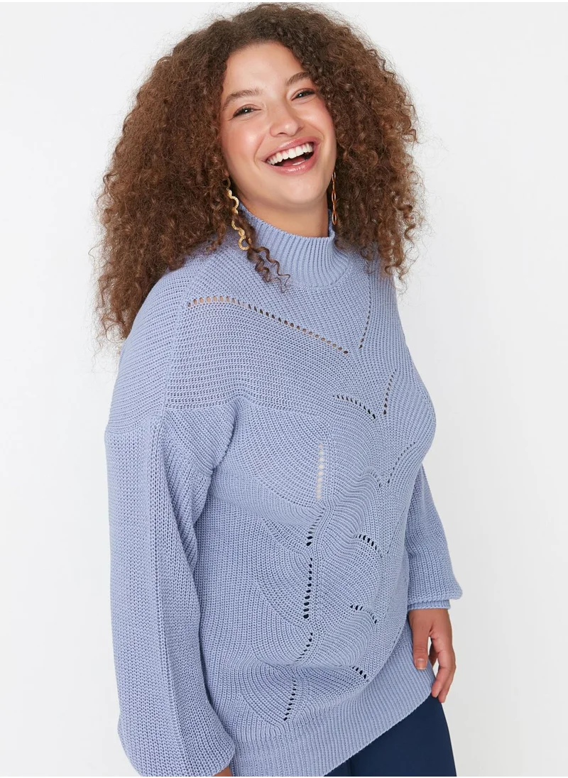 Trendyol Curve High Neck Knitted Sweater