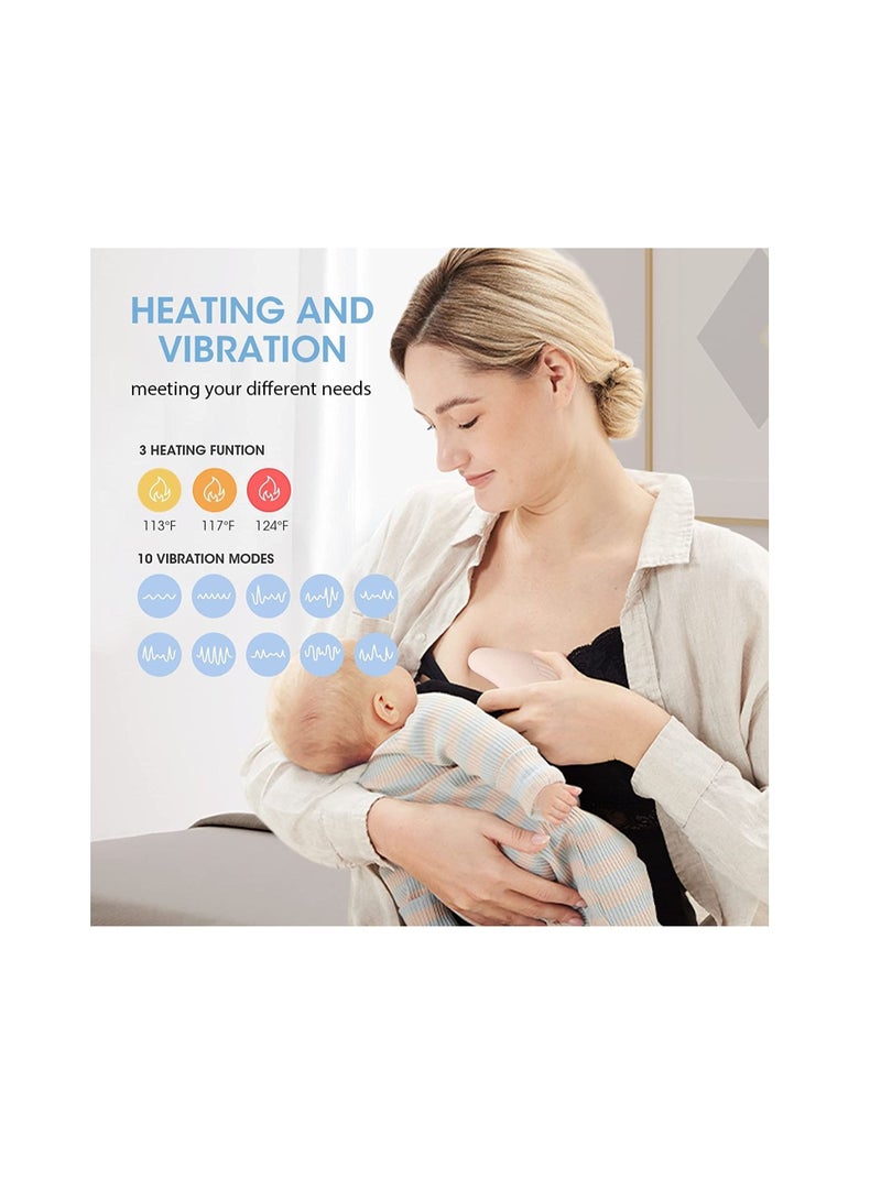 Y&D Breastfeeding Massager, Adjustable Heating and Vibration, Warming Lactation for Clogged Milk Duct, Mastitis, Engorgement Relief Improve Flow Breast Postpartum Women - Image 3