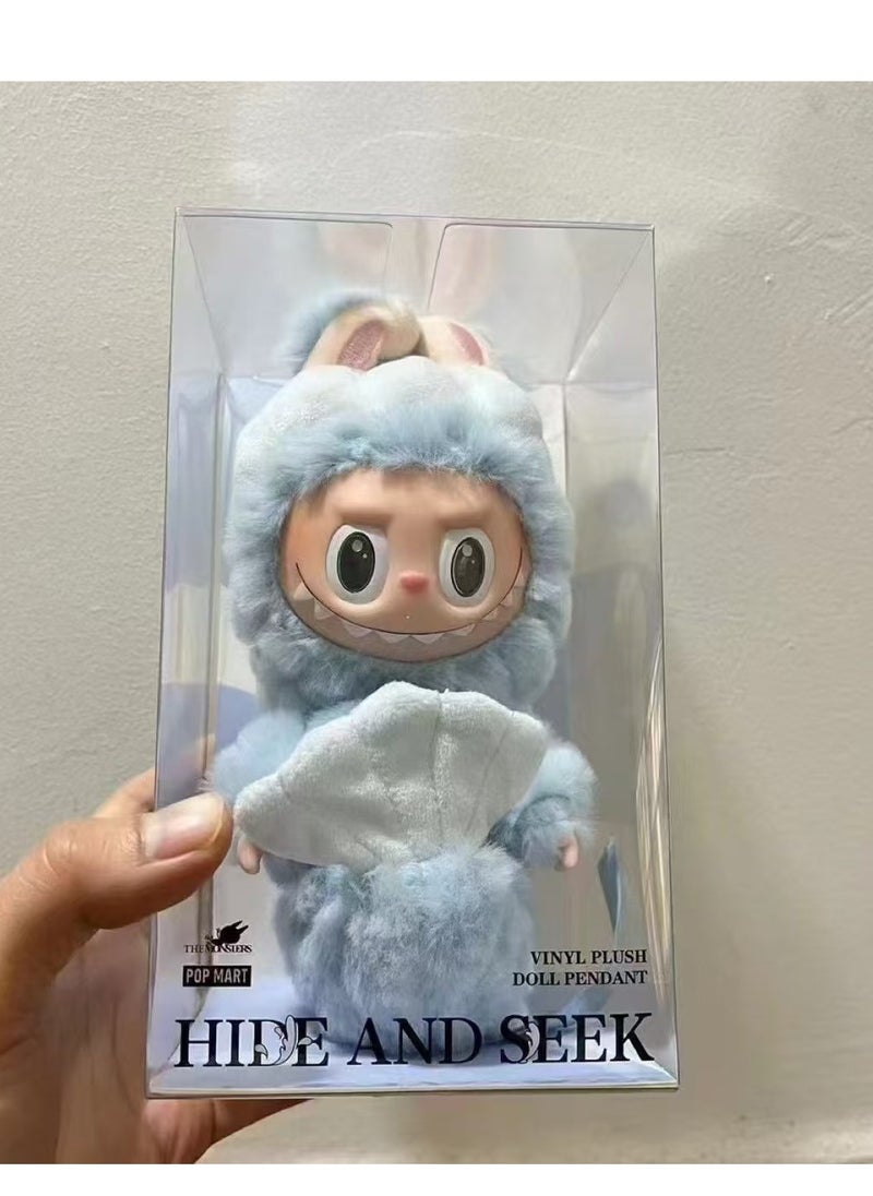 LABUBU Labubu Generation Of The Motherland Macarons Bubble Series Fun Blind Box Vinyl Face Plush Doll-Color:Fish Tail Lion-Height:15cm  - Image 1