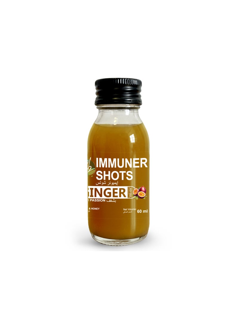 Immuner Shots Ginger Shot with Passion 60ml - Pack of 3 (Immuner Shots) - Image 4
