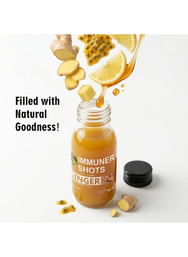 Immuner Shots Ginger Shot with Passion 60ml - Pack of 3 (Immuner Shots) - Image 5