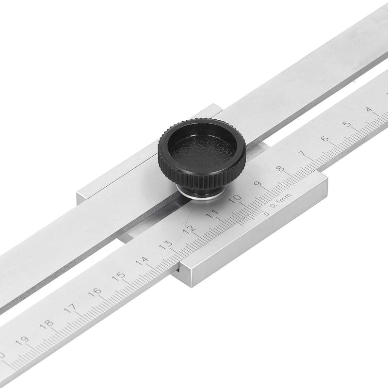 Stainless Steel Hole Scribing Ruler 0 200mm Woodworking Scribe Tool for Precise Carpentry Marking - Image 3