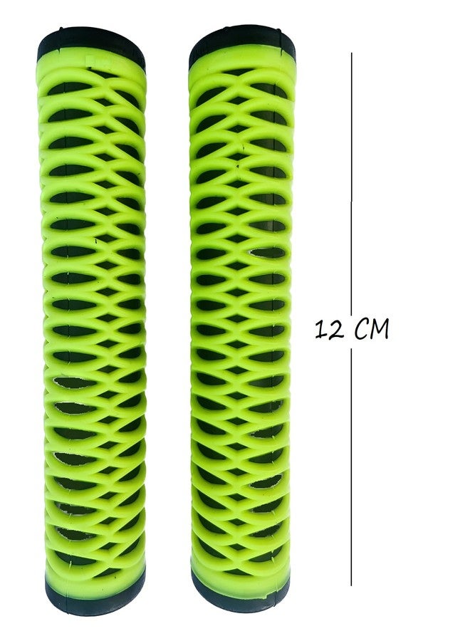 Wavva® Handle Grip 12cm Length Soft Rubber Non Toxic Anti-Slip MTB/City Standard Size Cycle Handle Grip. ( Quality Product Only) (Multi-Color) - Image 2