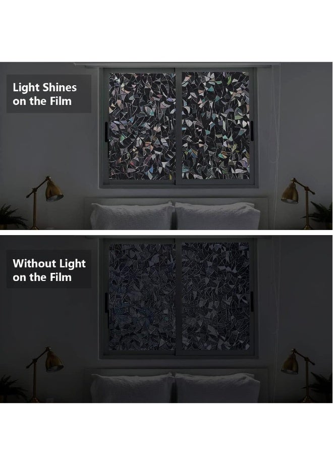 Ultimate Blackout Window Film - Static Cling, 100% UV Blocking, Two-Way Privacy, Easy Install & Remove - Decorative, Versatile Window Tint for Home & Office (11.8 x 78.7 inches) - Image 2