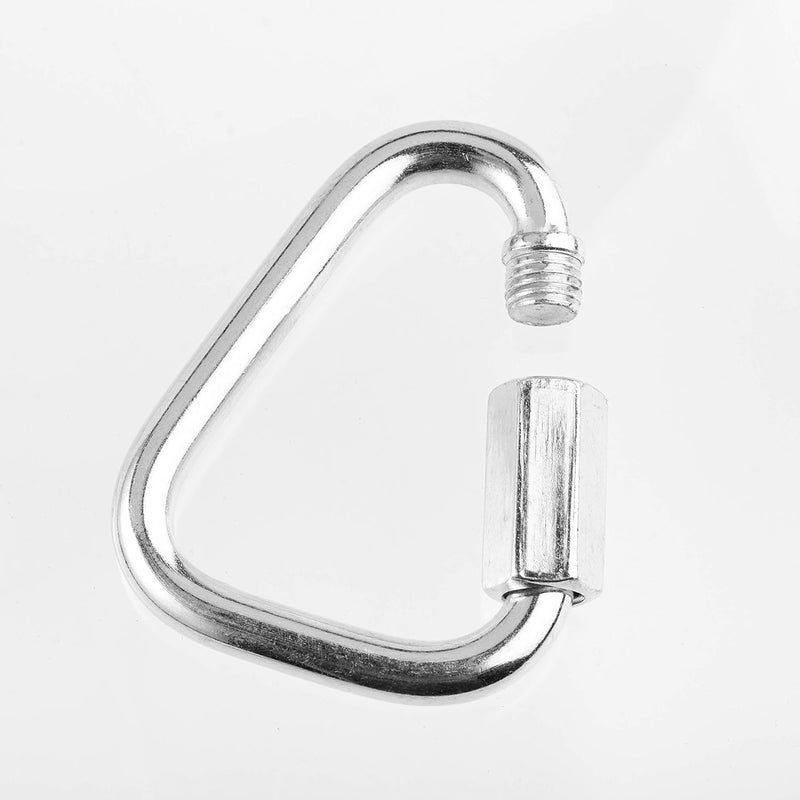 Cateam Set of 5 Carabiners for Ninja Slackline. Triangle Shaped Quick Links for Ninja Slackline. Large 5/16" (M8/80mm) - Image 4